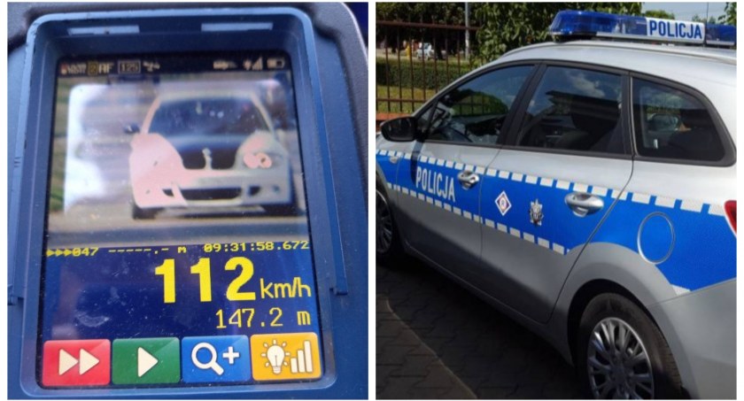 Zdjęcie: Kierowca przekroczył prędkość niedaleko cmentarza. 