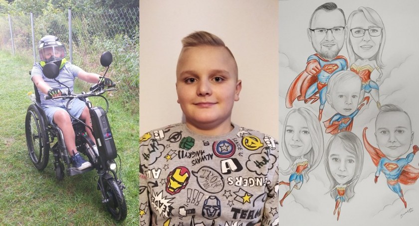 Zdjęcie: Postępująca Dystrofia Mięśniowa Duchenne’a odebrała Krzyśkowi możliwość chodzenia
