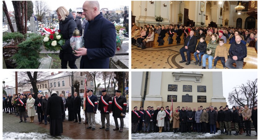 Zdjęcie: Msza św., składanie kwiatów i zapalenie zniczy oraz wspomnienia tamtych czasów