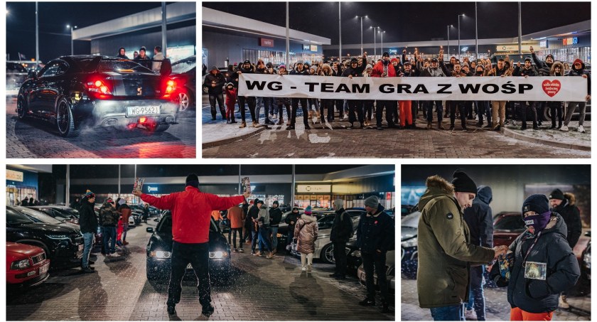 Zdjęcie: Grupa WG - TEAM zagrała dla WOŚP na parkingu Strefa Park