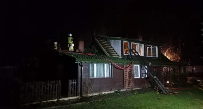 Zdjęcie: Pożar budynku mieszkalnego wybuchł w nocy