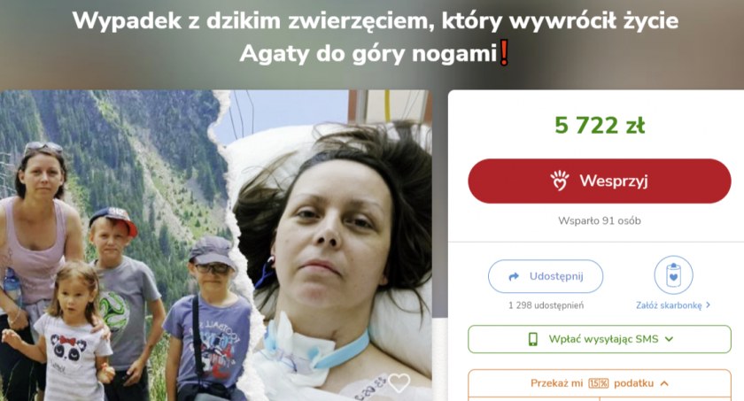 Zdjęcie: Tragiczny wypadek sprawił, że życie tej rodziny legło w gruzach. Mama trójki dzieci dzielnie walczy!