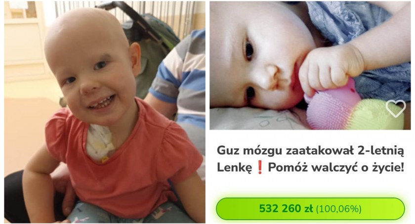 Zdjęcie: Lenka zostanie skonsultowana przez profesora z USA. Na zbiórce jest ponad 100%