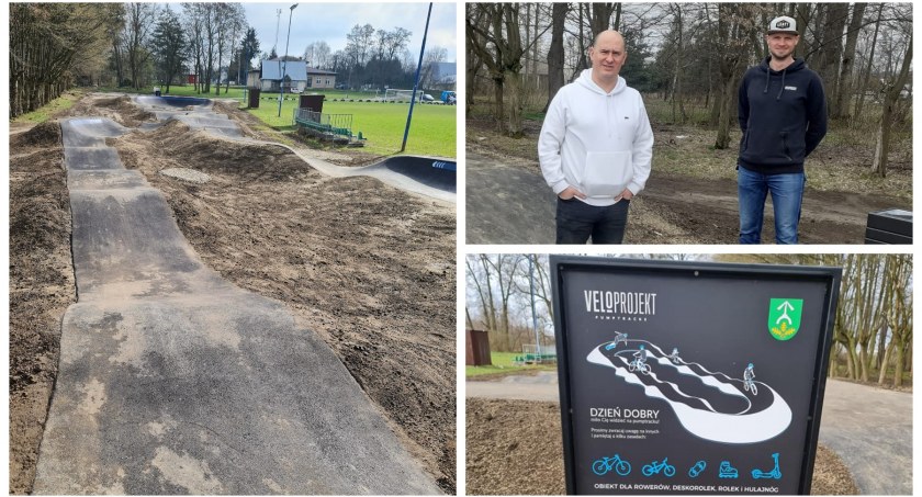 Zdjęcie: Pumptrack jest już po odbiorach! Miłośnicy rowerów, deskorolek, rolek i hulajnóg - to dla Was!