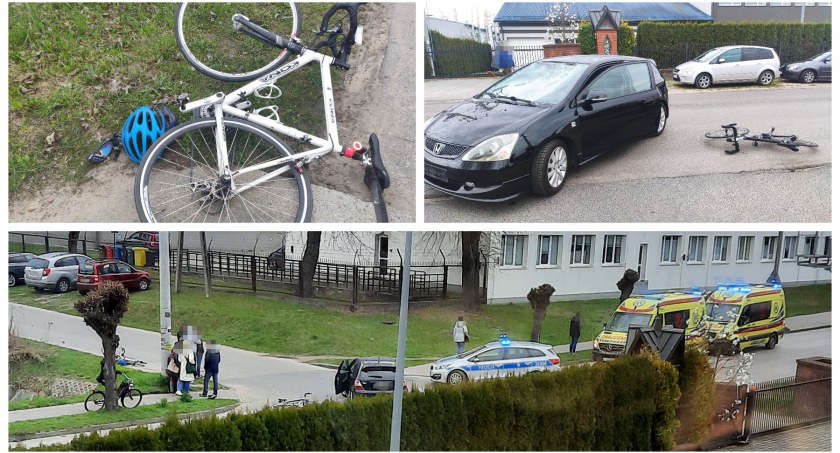 Zdjęcie: Potrąceni rowerzyści trafili do szpitala