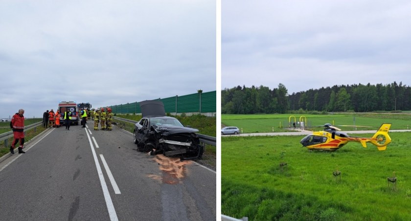 Zdjęcie: Mimo wielu starań ratowników 26-letnia pasażerka zmarła na miejscu wypadku