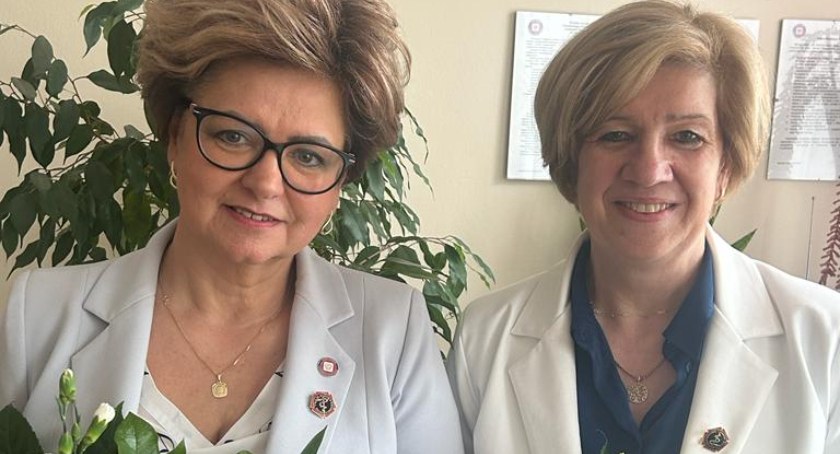 Zdjęcie: od lewej: Państwowy Powiatowy Inspektor Sanitarny w Garwolinie Dorota Brojek i -kierownik Sekcji Higieny Pracy w PSSE Grażyna Pełka