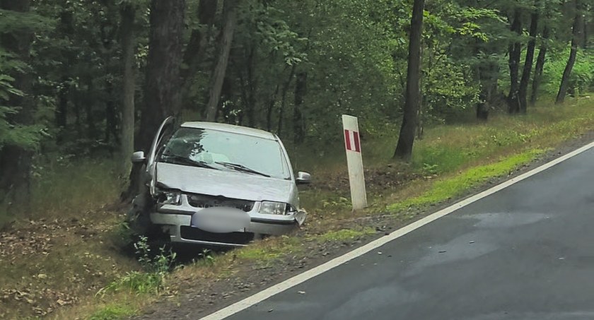 Zdjęcie: Niedostosowanie prędkości do warunków na drodze skończyło się dla kierowcy w rowie