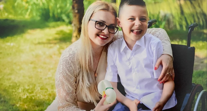 Zdjęcie: Kuba otrzymał diagnozę DMD późno. Jego mama z innymi rodzicami chcą uświadamiać pediatrów