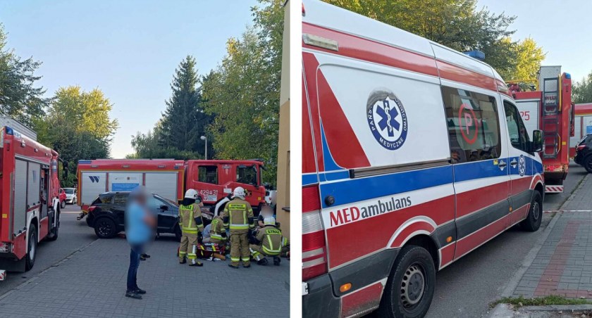 Zdjęcie: Kierująca nissanem, zjeżdżając na parking przy sklepie potrąciła dziecko