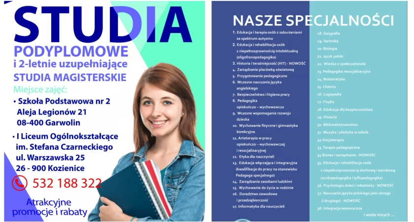 Zdjęcie: Studia podyplomowe w Garwolinie? To możliwe! Sprawdź kierunki!