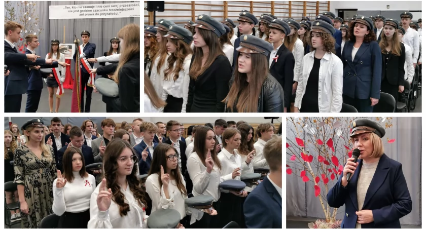 Zdjęcie: Ten moment zostanie w ich pamięci! Na Długiej odbyła się uroczystość ślubowania i czapkowania uczniów klas pierwszych