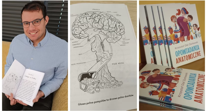 Zdjęcie: Młody lekarz Krzysztof Olaf Żochowski napisał książkę dla dzieci. Jak powstały Opowiadania anatomiczne?