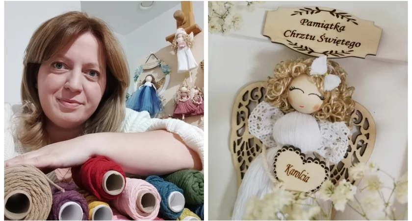 Zdjęcie: Małgorzata Krupa wkłada ogrom serca w tworzenie uroczych, makramowych aniołków, czarujących laleczek czy sympatycznych rodzinek