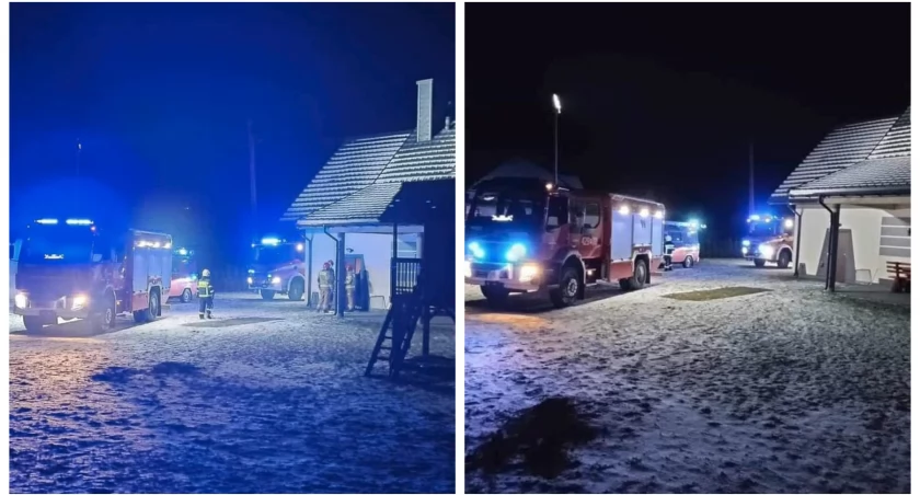 Zdjęcie: Pożar sadzy w kominie gasili strażacy z trzech zastępów