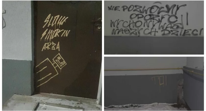 Zdjęcie: Wandale zniszczyli elewację i drzwi strażnicy OSP 