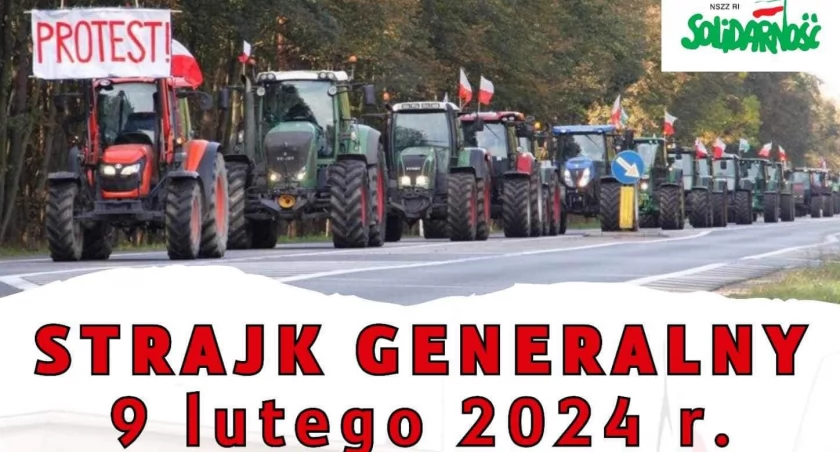 Zdjęcie: Rolnicy protestując zablokują ciągnikami drogę nr 17