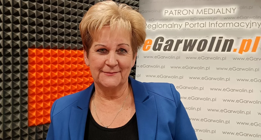 Zdjęcie: Burmistrz Albina Łubian opowiada o jubileuszu 40-lecia nadania praw miejskich Pilawie