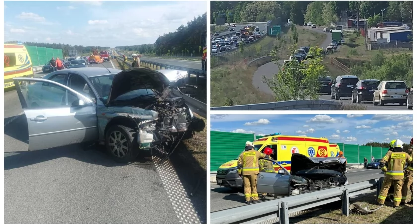 Zdjęcie: Poważny wypadek na S17! W efekcie zderzenia cysterny z osobówką dwie osoby trafiły do szpitala.