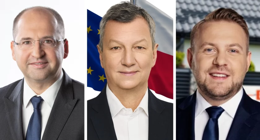 Zdjęcie: od lewej kolejno Adam Bielan, Andrzej Halicki i Jacek Ozdoba