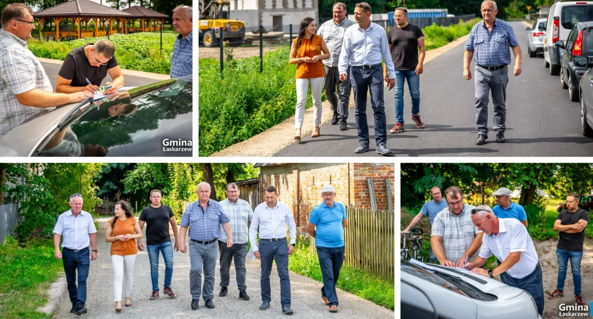 Inwestycje Powiat, Kolejne inwestycje zakończone Odebrali drogi - zdjęcie, fotografia