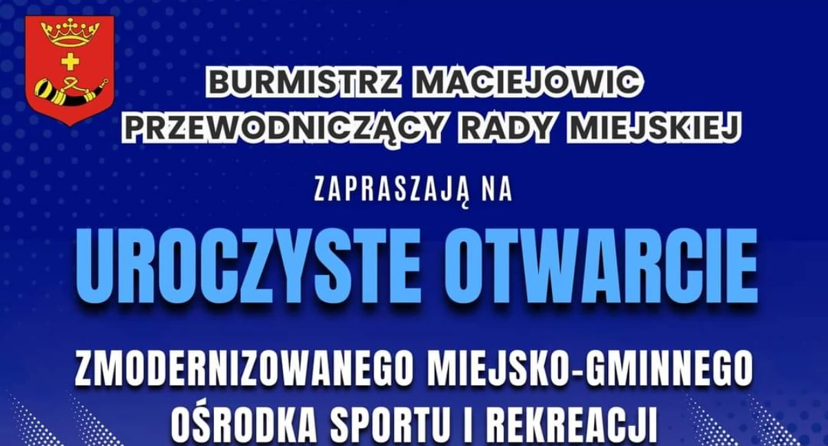 Uroczystości Powiat, Uroczyście otworzą zmodernizowane obiekty sportowe - zdjęcie, fotografia