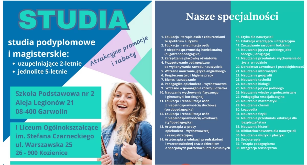 Artykuł Sponsorowany, Studia podyplomowe magisterskie miejscu specjalności 2024/25 - zdjęcie, fotografia