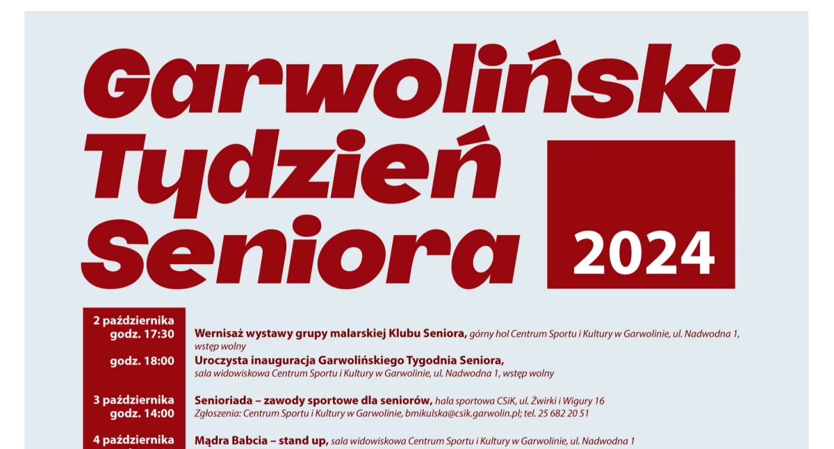 Inne Miejskie, Tydzień Seniora niebawem! Jesień życia pełna kolorów energii - zdjęcie, fotografia
