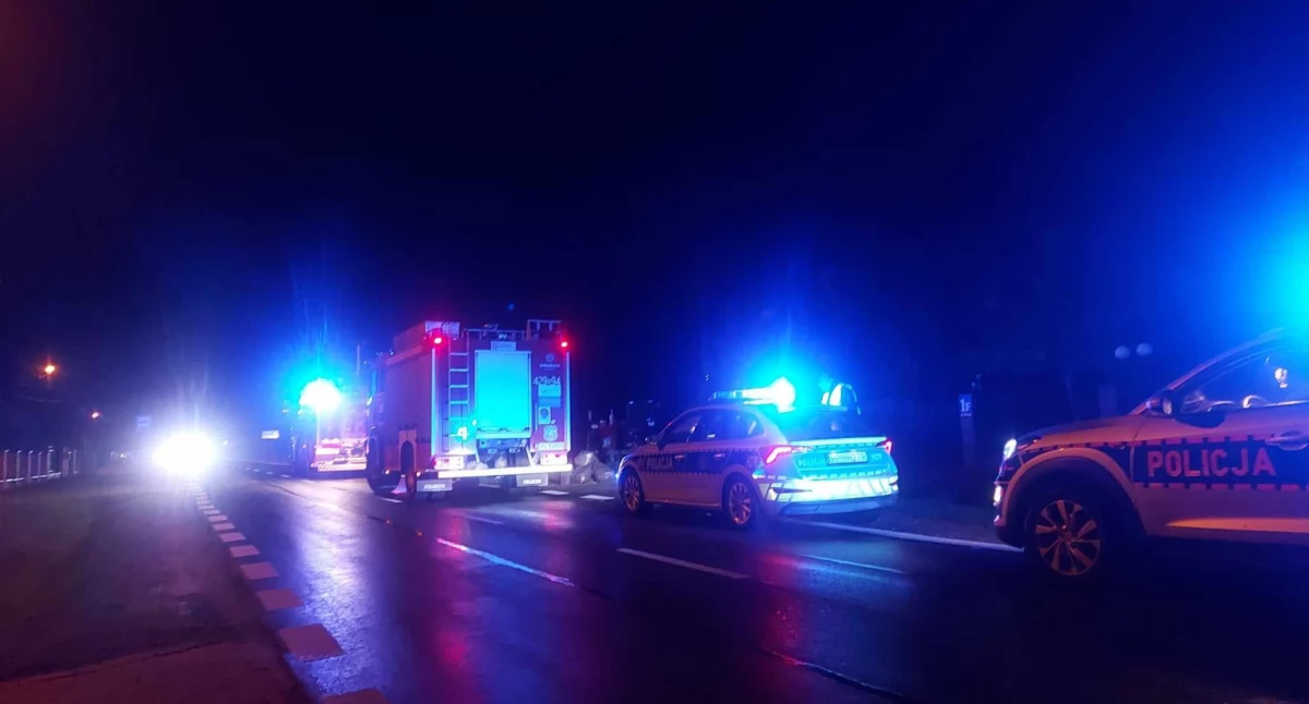 Wypadki drogowe , Kierowca zmarł szpitalu Poważny wypadek ranem - zdjęcie, fotografia