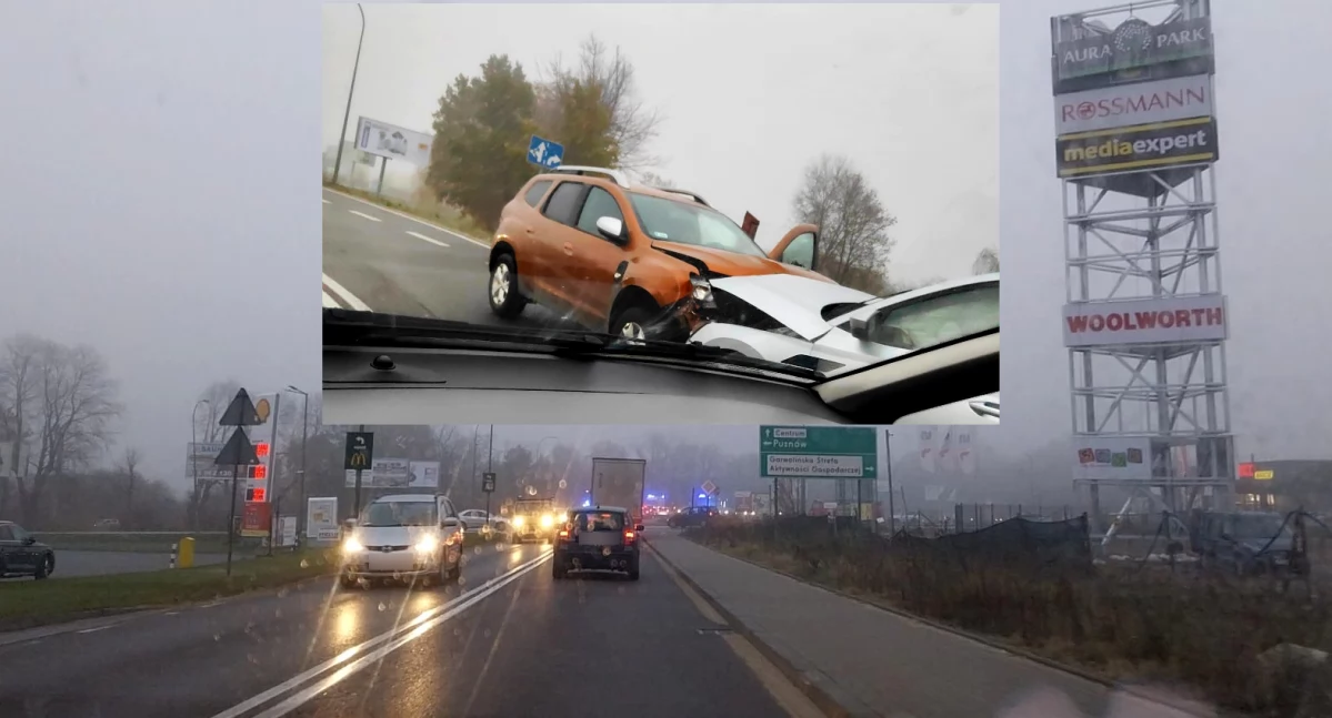 Wypadki drogowe , Wypadek Shellu Zderzyły - zdjęcie, fotografia