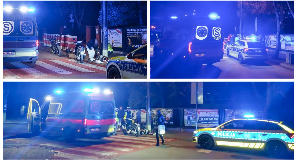 Wypadki drogowe , latek trafił szpitala wypadku szkole - zdjęcie, fotografia
