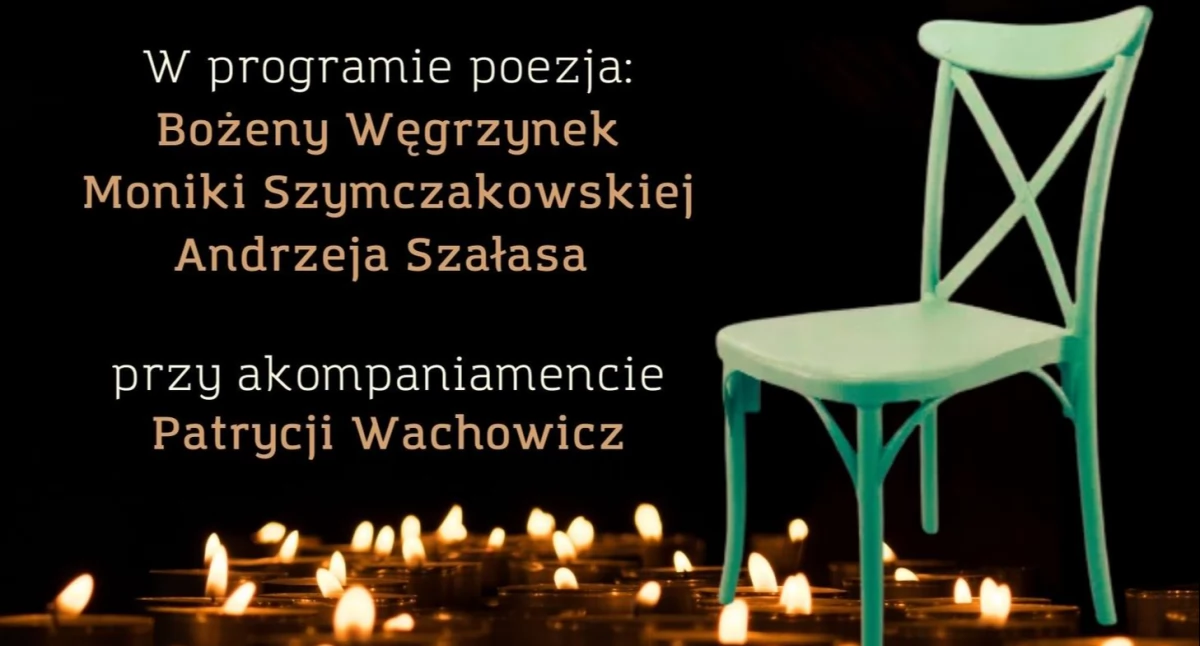 W Powiecie, Zaduszki Poetyckie czyli Anioł zielonym krześle Dworku Miętne - zdjęcie, fotografia