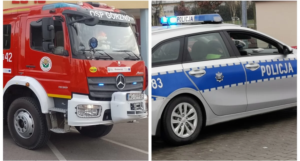 Pożary - interwencje straży, Mężczyzna wpadł szamba - zdjęcie, fotografia
