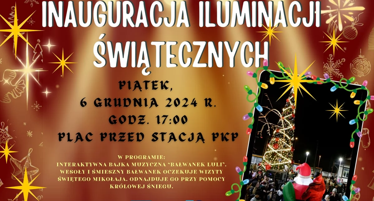 W Powiecie, Iluminacje świąteczne rozbłysną mikołajki! - zdjęcie, fotografia