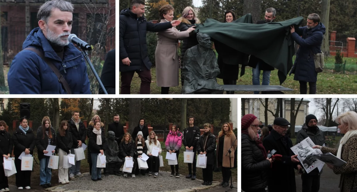 Uroczystości Miejskie, sztuka łączy funkcjonalnością Ławeczka została odsłonięta - zdjęcie, fotografia