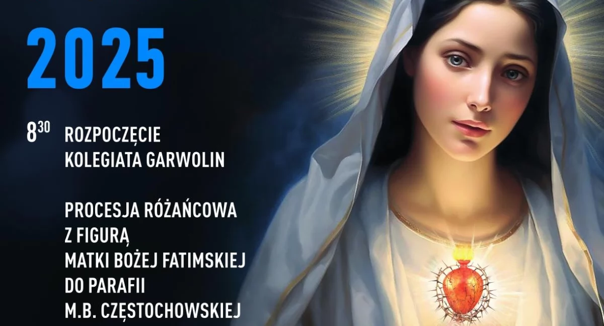 W Garwolinie, Publiczny różaniec nabożeństwo pierwszą sobotę stycznia - zdjęcie, fotografia