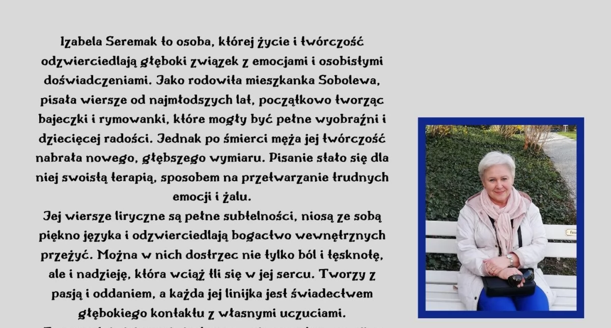 Wystawy, Poezja galerii Wiersze Izabeli Seremak - zdjęcie, fotografia