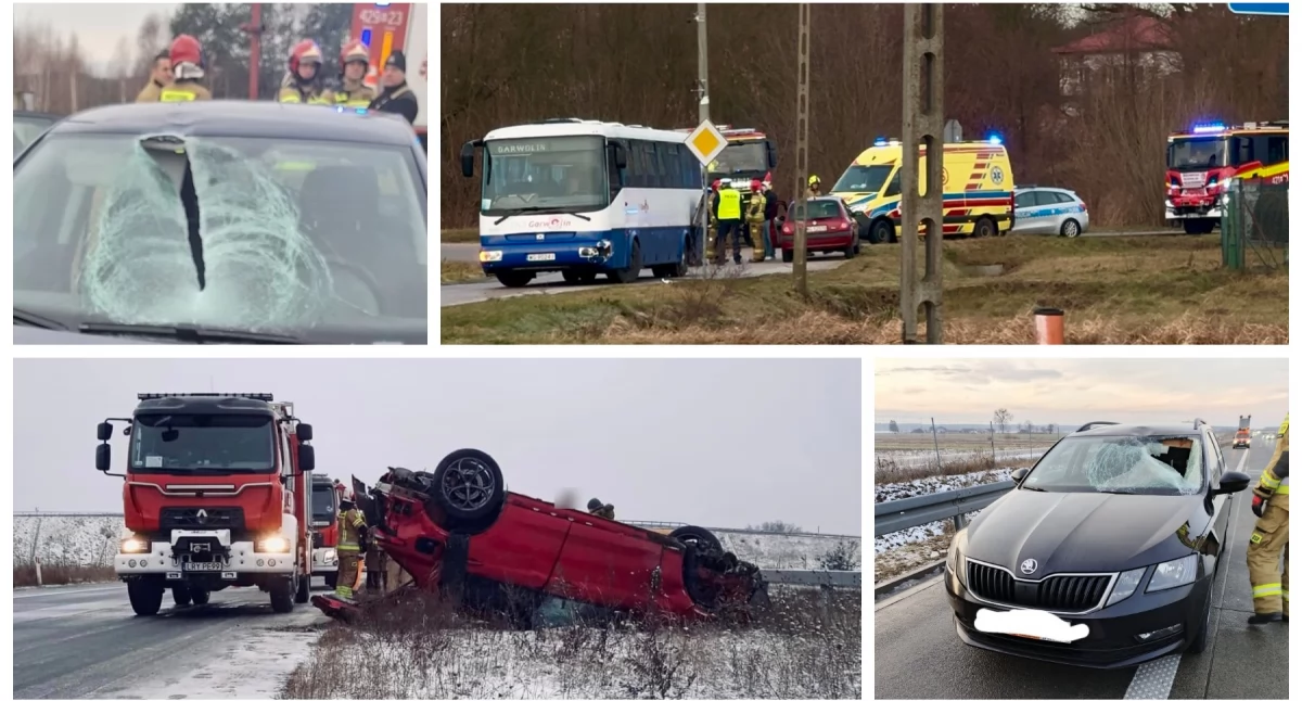 Pożary - interwencje straży, Wypadki groźny ranna kobieta pożary Strażacka kronika zdarzeń Garwolinie - zdjęcie, fotografia