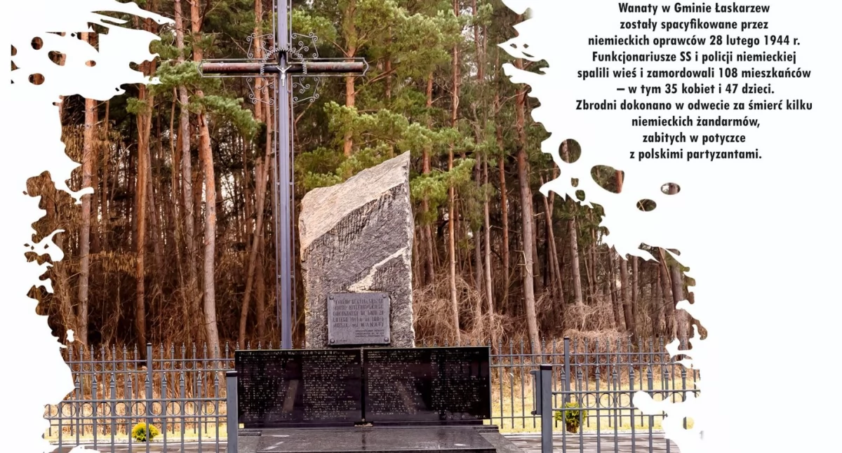 Uroczystości Powiat, Upamiętnią pomordowanych mieszkańców - zdjęcie, fotografia