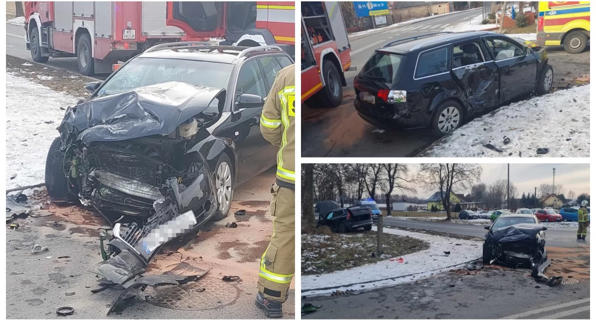 Wypadki drogowe , Wypadek skrzyżowaniu osoby szpitalu - zdjęcie, fotografia