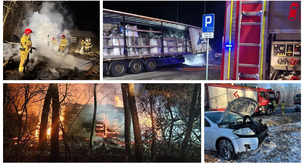 Pożary - interwencje straży, Strażacka kronika zdarzeń Garwolinie Pożary wypadki resuscytacja nieprzytomnej osoby - zdjęcie, fotografia