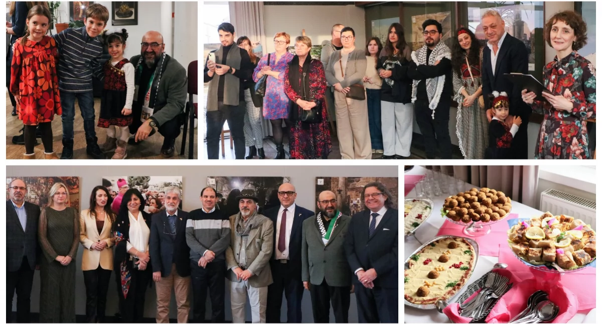 Wystawy, Pierwsza wystawa ambasadorzy Palestyny Syrii Algierii Garwolinie - zdjęcie, fotografia