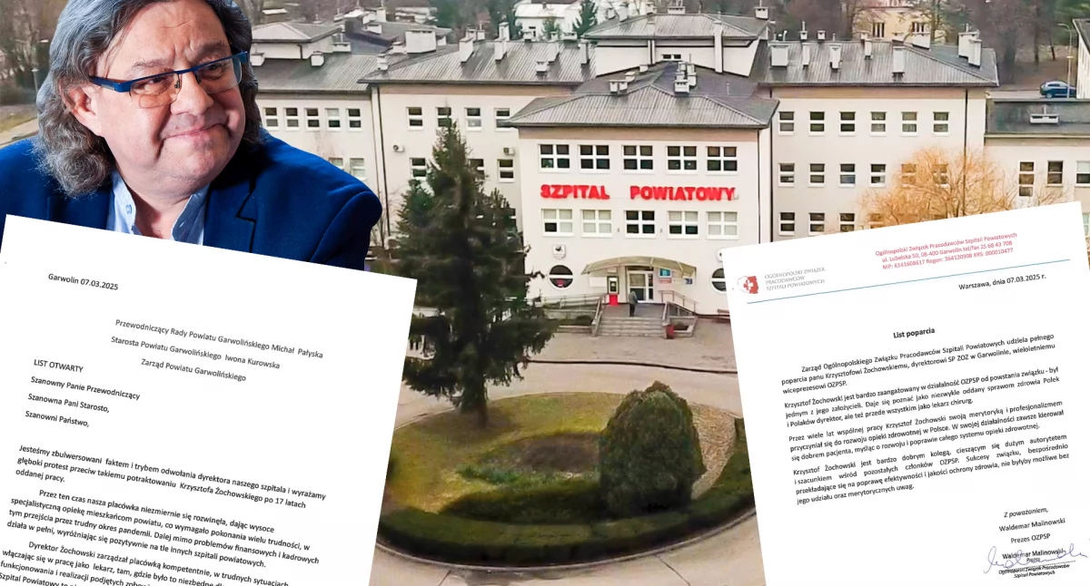 Inne Powiat, Blisko pracowników szpitala stanęło obronie dyrektora Żochowskiego - zdjęcie, fotografia