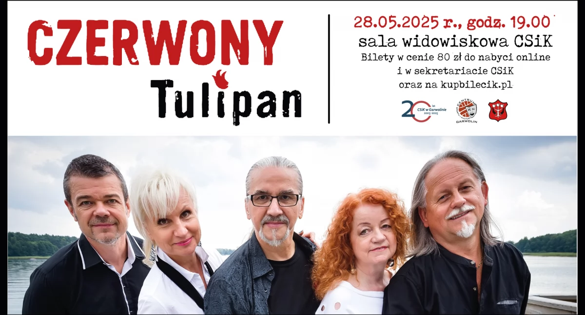 W Garwolinie, Czerwony Tulipan wystąpi Garwolinie Bilety sprzedaży! - zdjęcie, fotografia