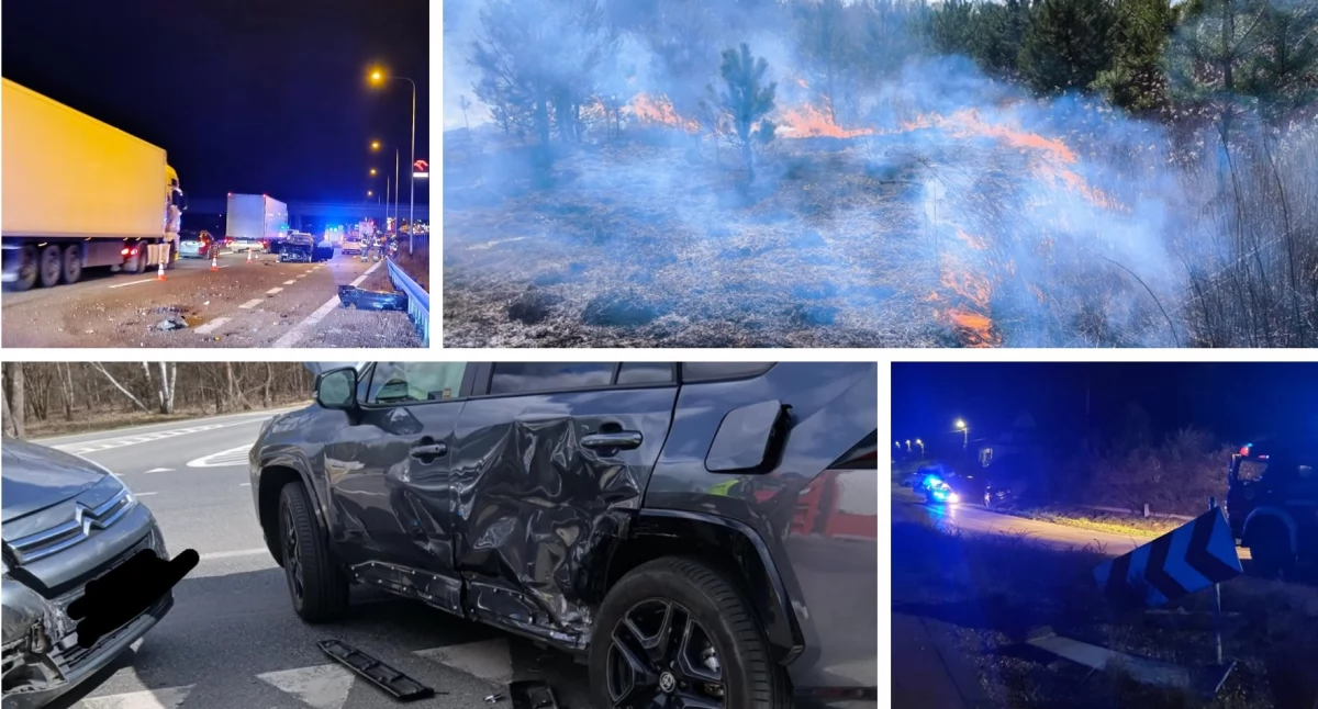 Pożary - interwencje straży, Pożary zdarzenia drogowe kronika zdarzeń Garwolinie - zdjęcie, fotografia
