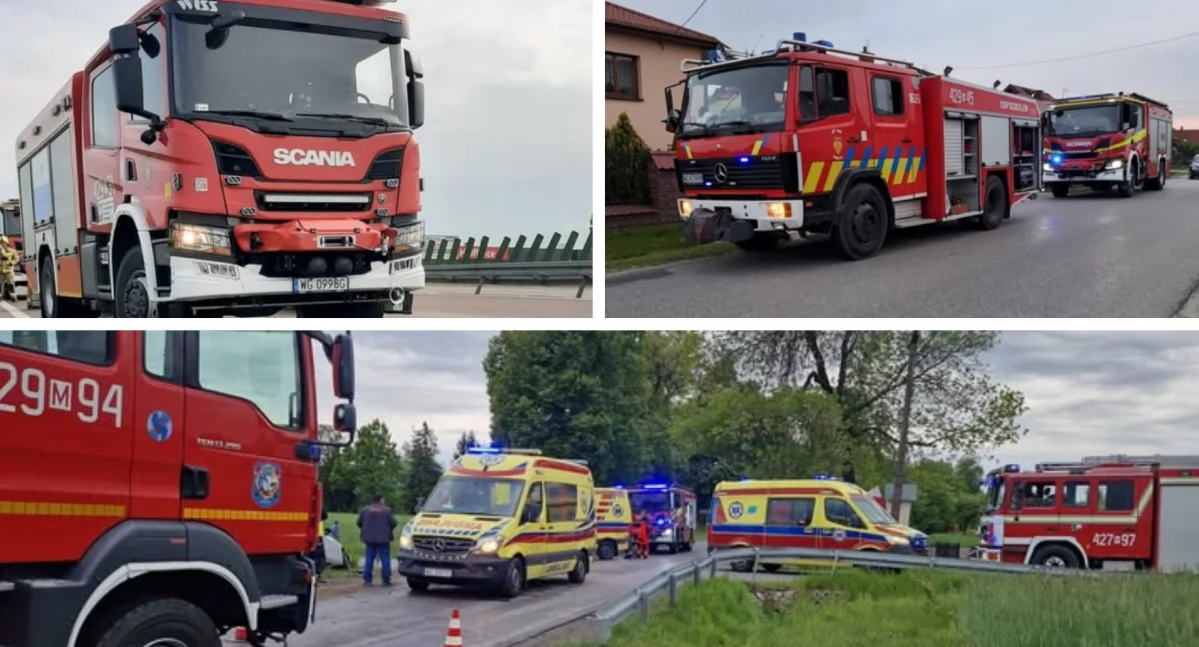 Pożary - interwencje straży, Tydzień interwencji garwolińskich strażaków Pożary wypadki niecodzienne zgłoszenie - zdjęcie, fotografia