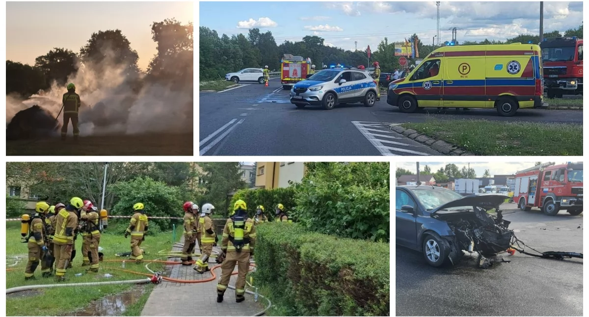 Pożary - interwencje straży, Tydzień ogniu drogach strażacy podsumowują intensywne - zdjęcie, fotografia