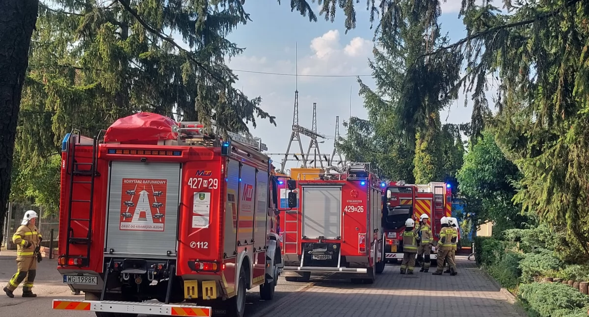 Pożary - interwencje straży, Wybuch pożar Energetyce Wiele miejscowości prądu! - zdjęcie, fotografia