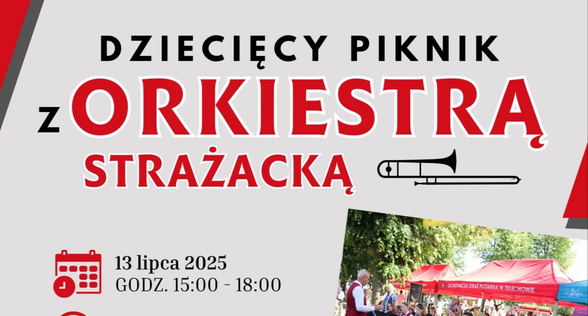 Festyny - Pikniki, Strażacka piana muzyka żywo mnóstwo atrakcji! Dziecięcy Piknik Orkiestrą zaprasza - zdjęcie, fotografia