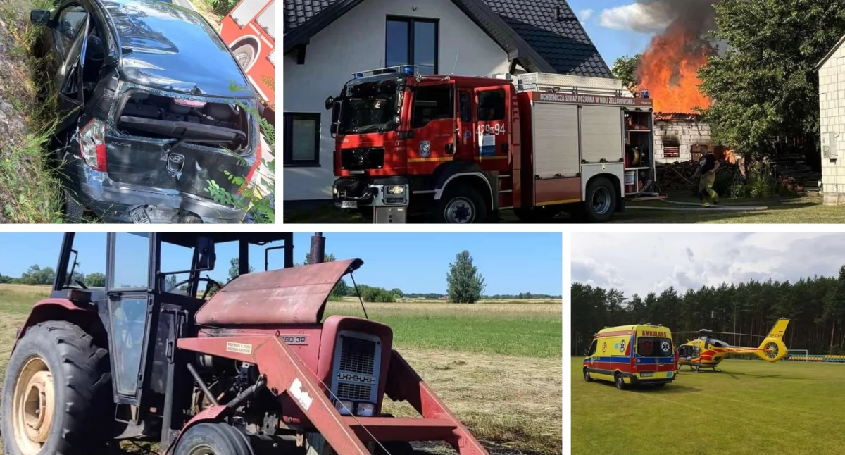 Pożary - interwencje straży, Tydzień interwencji powiecie garwolińskim Kronika działań straży pożarnej - zdjęcie, fotografia